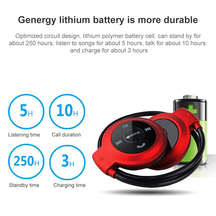 NVAHVA MP3 Player Bluetooth Headphone, Wireless Sport Headset MP3 Player With FM Radio, Stereo Earphone TF Card MP3 Max to 32GB, mini-503 Red, mini-503 Blue, mini-503 Gold, mini-503 Black