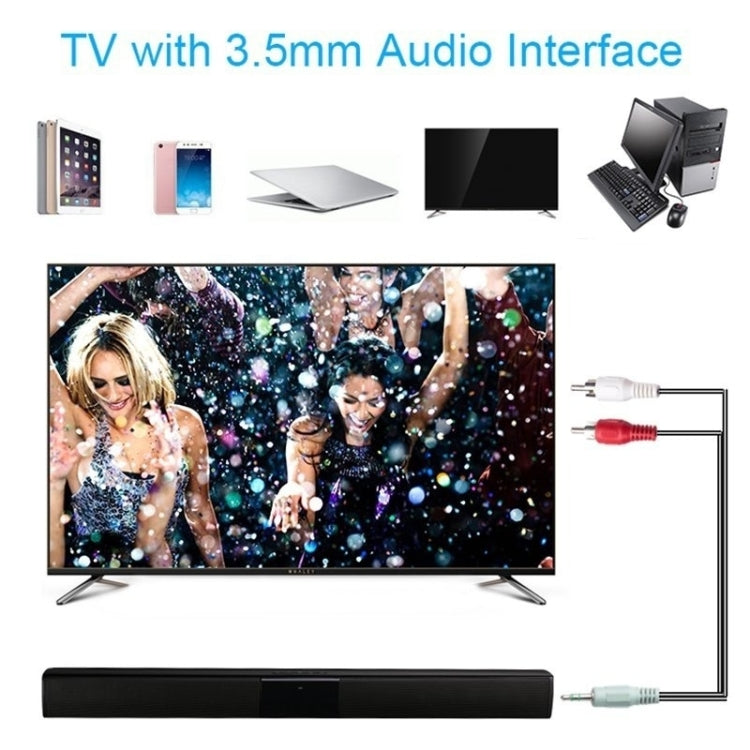Barre de son TV 20 W Bluetooth, haut-parleur, radio FM, système home cinéma, caisson de basses portable sans fil, lecteur MP3, Boombox pour Xiaomi