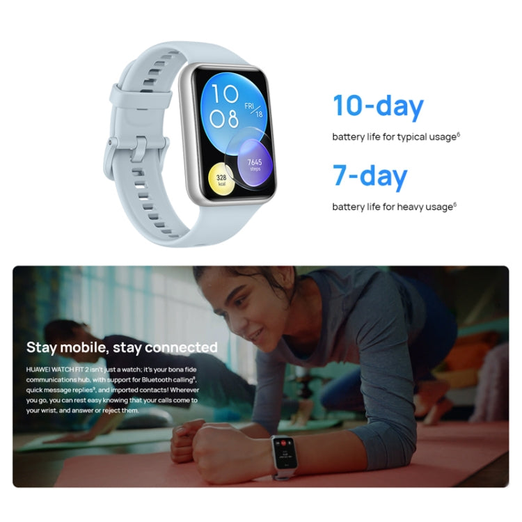 Original Huawei WATCH FIT 2 Smart Sports Watch, Black, White