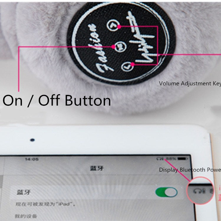 Cache-oreilles Bluetooth en peluche coupe-vent pour hommes et femmes