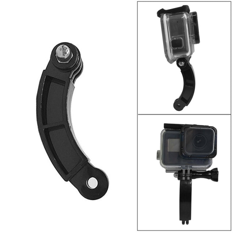 Sports Camera Accessories For GoPro HERO11 Black / HERO9 Black / DJI Osmo Action 3, Center Vertical Bend Arm, Arc Extension Rod, Centered Universal Bend Arm, 1/4 Transfer Head