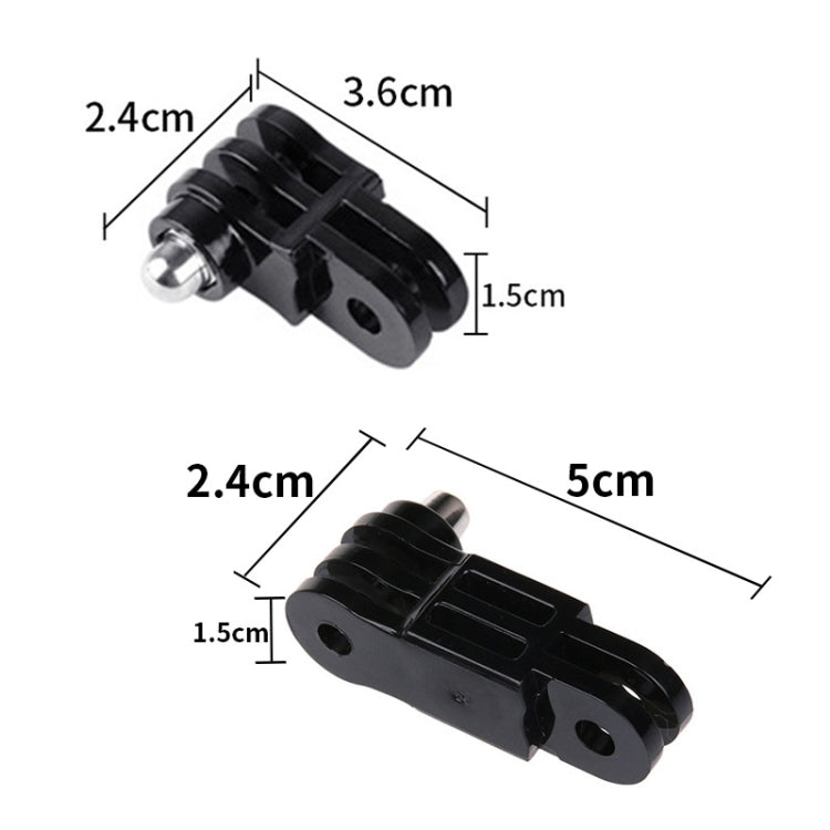 TELESIN Screw Adapter Adjustment Arm For GoPro Hero12 Black / Hero11/10 /9 /8 /7 /6 /5, Insta360 Ace / Ace Pro, DJI Osmo Action 4 and Other Action Cameras, Same Direction Long Adapter, Same Direction Short Adapter, Different Direction Long Adapter�����...