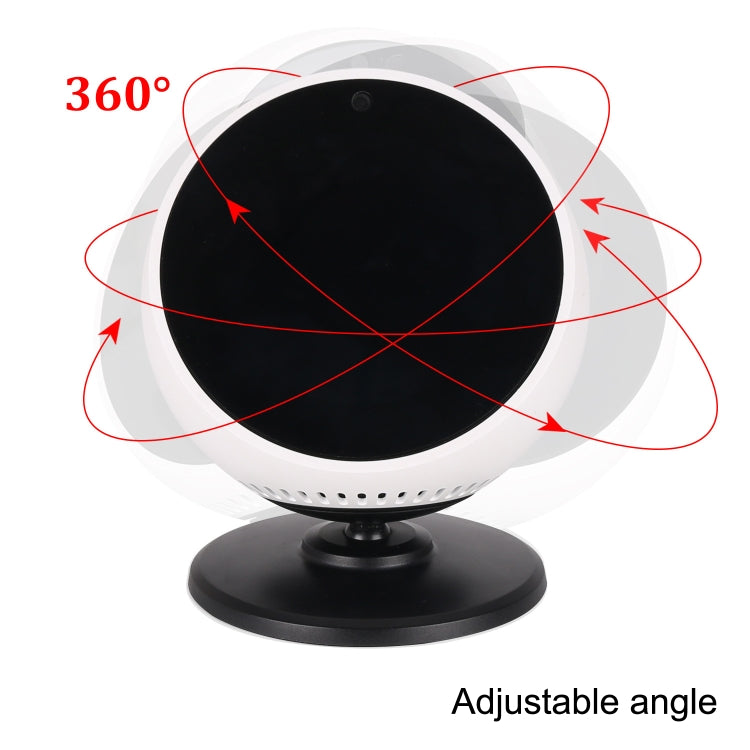 A311 For Amazon Echo Spot Angle Adjustable Bluetooth Speaker Magnets Bracket, For Amazon Echo Spot(White), For Amazon Echo Spot(Black)