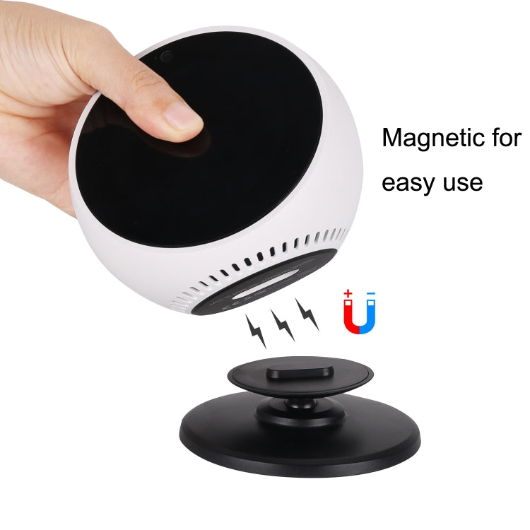 A311 For Amazon Echo Spot Angle Adjustable Bluetooth Speaker Magnets Bracket, For Amazon Echo Spot(White), For Amazon Echo Spot(Black)