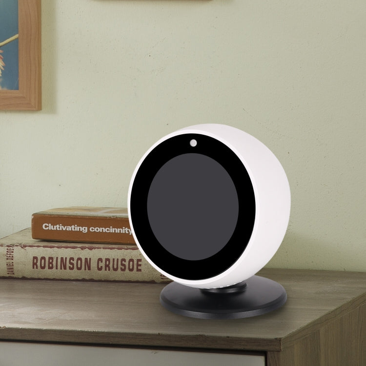 A311 For Amazon Echo Spot Angle Adjustable Bluetooth Speaker Magnets Bracket, For Amazon Echo Spot(White), For Amazon Echo Spot(Black)