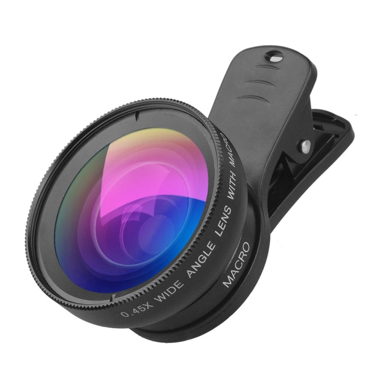 0.45X Ultra Wide Macro Combination Phone Lens with Clip