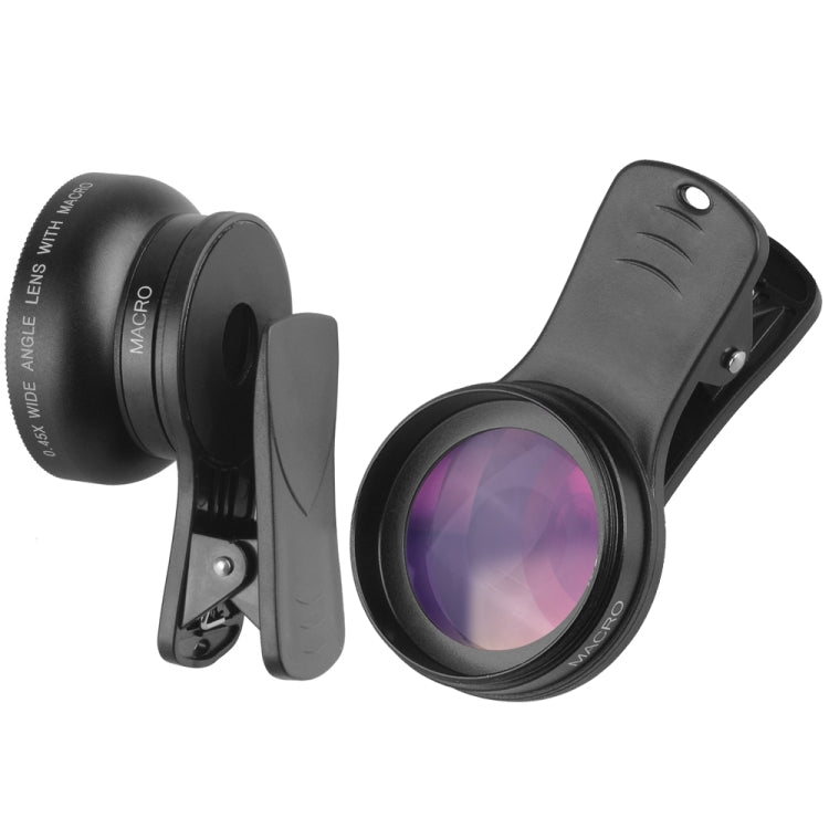 0.45X Ultra Wide Macro Combination Phone Lens with Clip