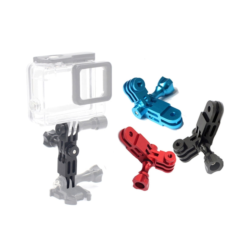 Action Camera Universal Aluminum Alloy Three-way Adjustment Arm 360 Degree Adapter, Red, Blue, Black