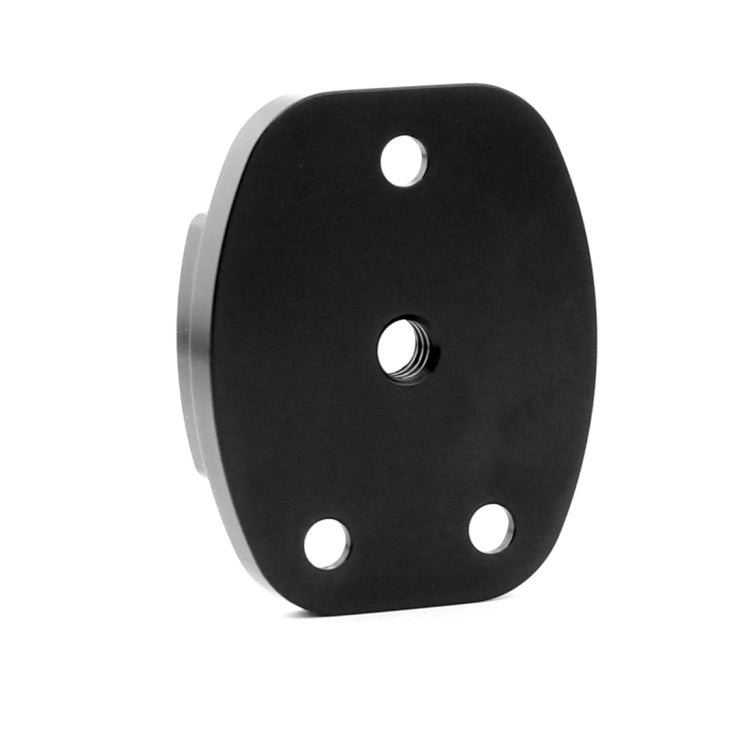 4 Holes Aluminum Quick Release Tripod Mount Base For Sports Camera, Black, Black Embedded Nut
