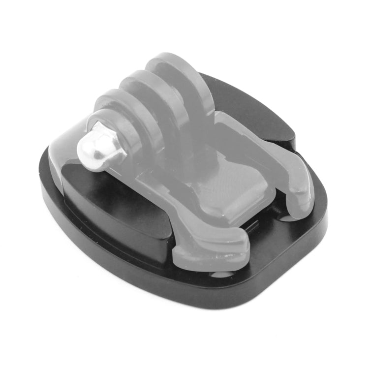 4 Holes Aluminum Quick Release Tripod Mount Base For Sports Camera, Black, Black Embedded Nut