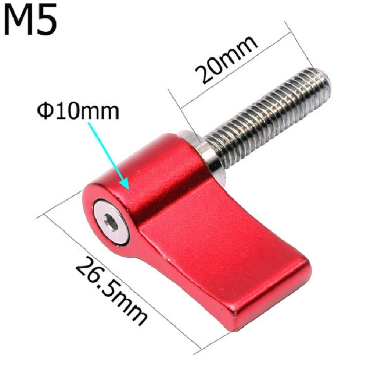 Aluminum Alloy Fixing Screw Action Camera Positioning Locking Hand Screw Accessories, M5x17mm, M5x20mm