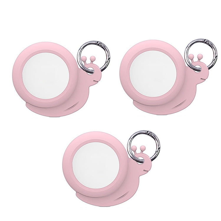 3PCS For AirTag Tracking Anti-Lost Locator Silicone Snails Case