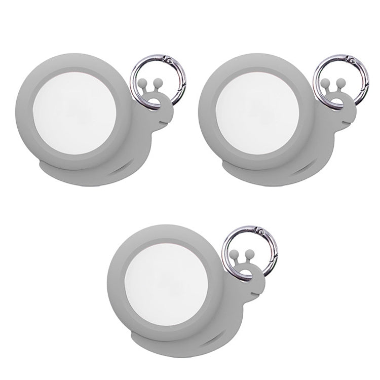 3PCS For AirTag Tracking Anti-Lost Locator Silicone Snails Case