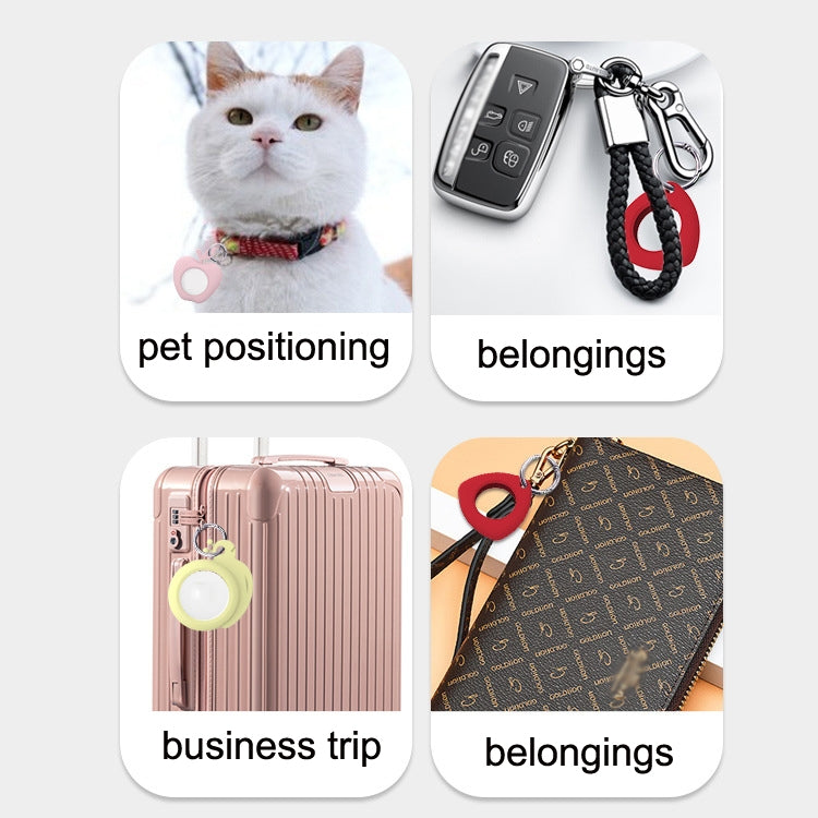 3PCS For AirTag Tracking Anti-Lost Locator Silicone Snails Case