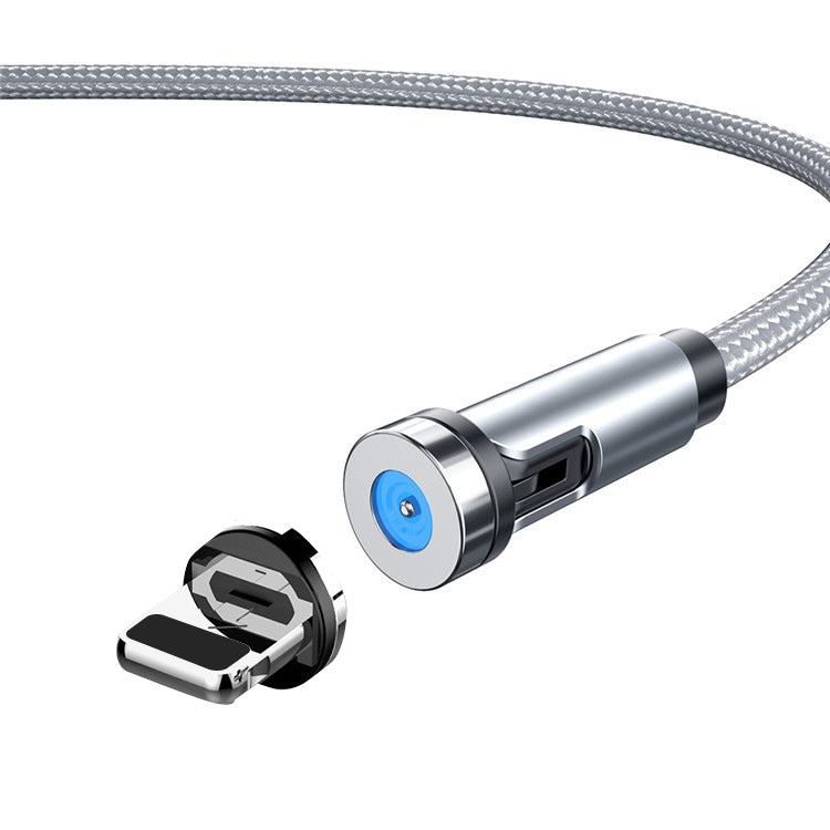 CC56 Dust Plug Rotating Magnetic Wire, Cbale Length: 2m, 2m Android Head, 2m Micro USB, 2m Type-C Head, 2m 8Pin Head, 2m Line+Three Heads, 2m + 8Pin + Type-C/USB-C + Micro USB, 2m Line