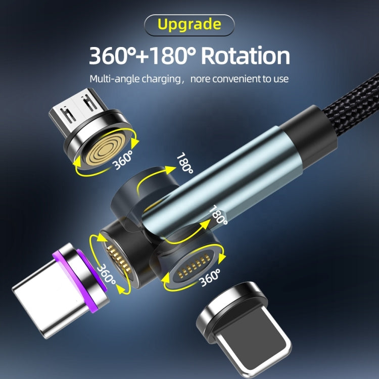 CC57 540 Degrees Rotary Magnetic Fast Charging Data Cable