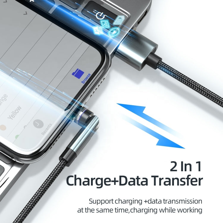 Câble de données magnétique rotatif à 540 degrés CC57 pour charge rapide, 1 m + 8 broches + Type-C/USB-C + Micro USB + rouge, 1 m + Type-C/USB-C + Micro USB + noir, 2 m + Type-C/USB-C + Micro USB + rouge, 2 m + Type-C/USB-C + Micro USB + noir