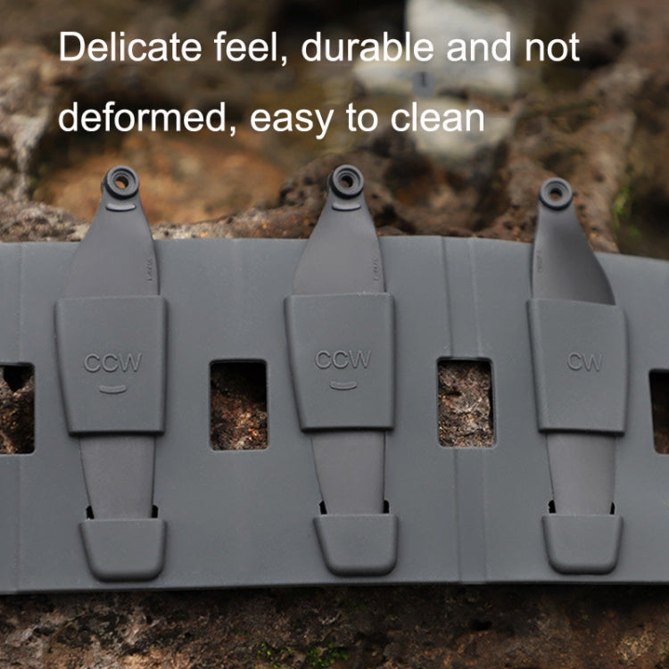 Sunnylife MM3-SN443 For Mini 3 Pro Propeller Blades Silicone Folding Storage Bag, Gray Bag, Brown Bag