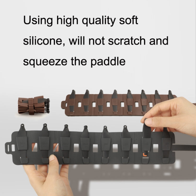 Sunnylife MM3-SN443 For Mini 3 Pro Propeller Blades + Silicone Folding Storage Bag, Orange Tip+Gray Bag, Orange Tip+Brown Bag, Silver Tip+Gray Bag, Silver Tip+Brown Bag