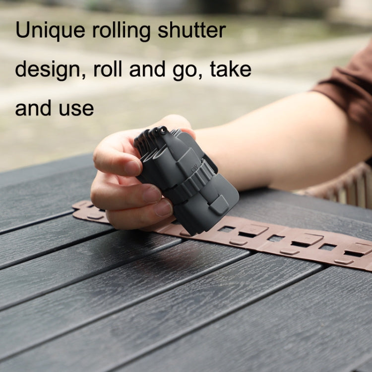 Sunnylife MM3-SN443 For Mini 3 Pro Propeller Blades + Silicone Folding Storage Bag, Orange Tip+Gray Bag, Orange Tip+Brown Bag, Silver Tip+Gray Bag, Silver Tip+Brown Bag