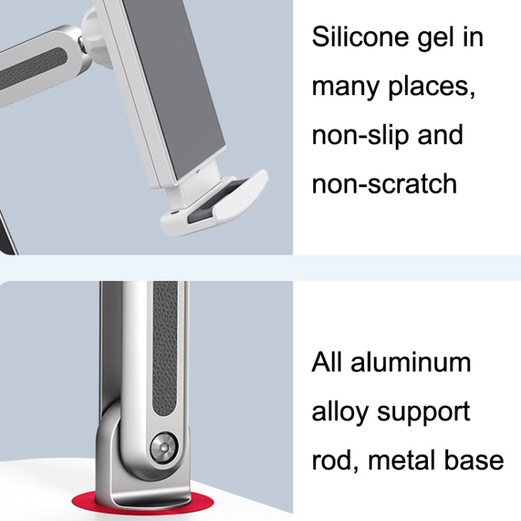 SSKY X28 Desktop Phone Tablet Stand Folding Bed Head Online Classes Convenient Support, X28 White, X28 Black