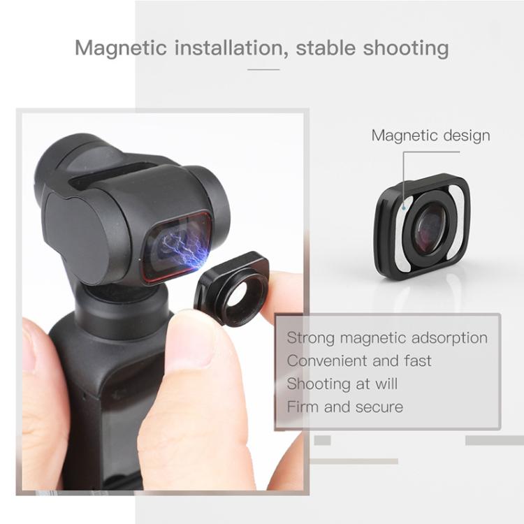 Original DJI Pocket 2 / Osmo Pocket Magnetic Interface Augmenting Lens, For DJI Pocket 2 / Osmo Pocket