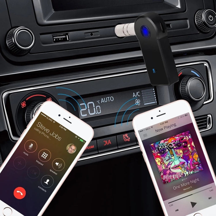 Adaptateur AUX 3,5 mm 2 en 1 en métal + USB pour voiture Bluetooth 4.1, récepteur audio sans fil, convertisseur, récepteur audio
