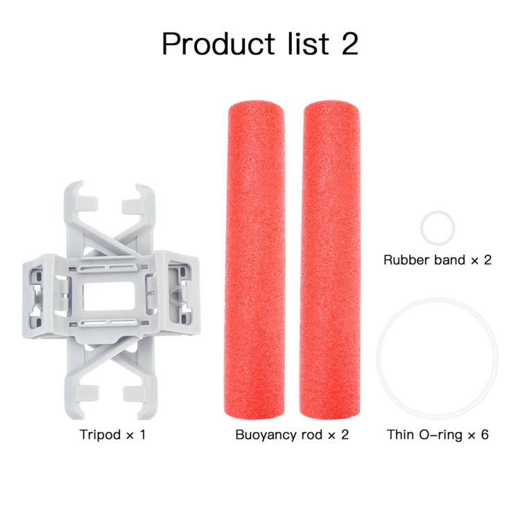 For DJI Mini 2  RCSTQ Water Landing Gear Buoyancy Rod, Landing Gear+ Buoyancy Rod
