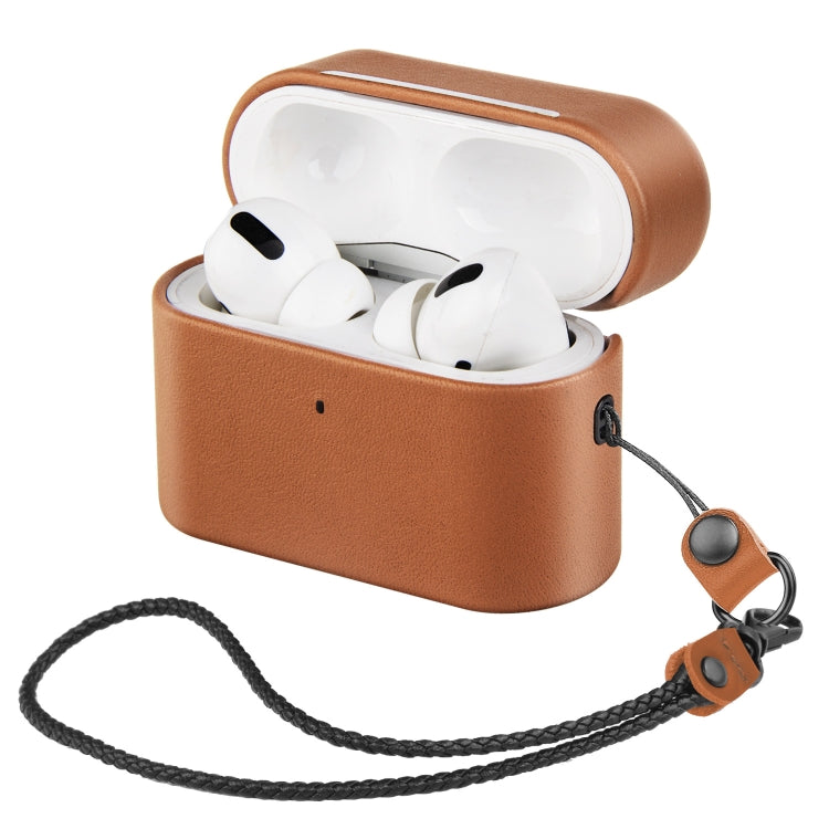 Wireless Earphone Protective Shell Leather Case Split Storage Box, For Airpods Pro