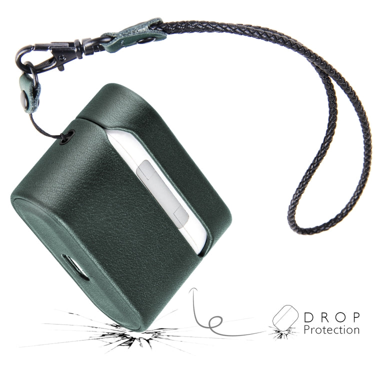 Wireless Earphone Protective Shell Leather Case Split Storage Box, For Airpods Pro