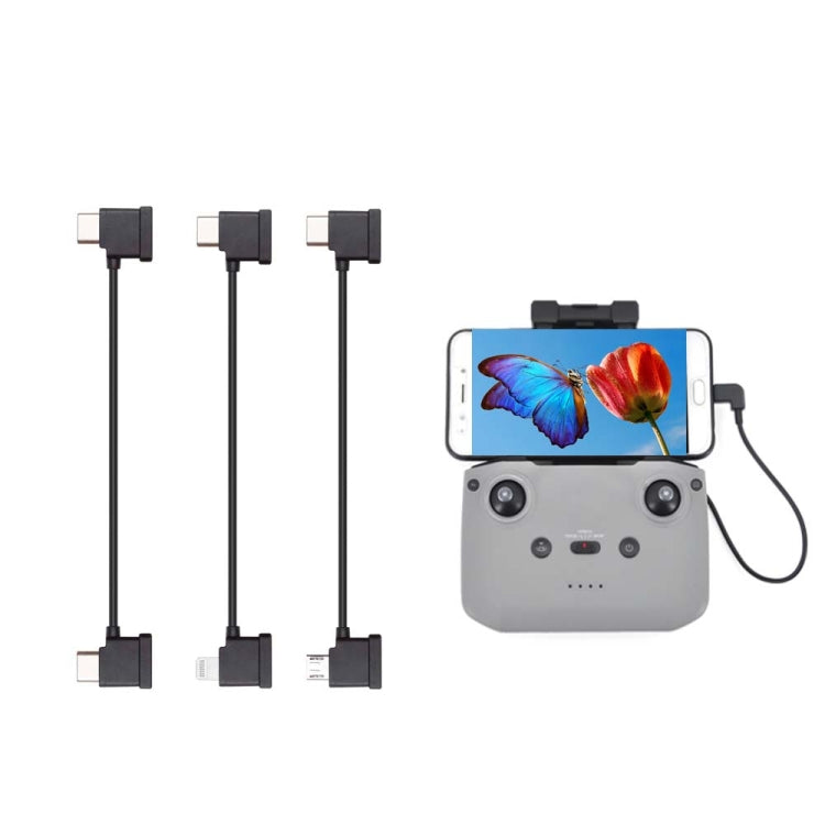 Original DJI RC-N1 Remote Controller Data Cable To  Connect Phone,Spec:, USB Type-C, Standard Micro USB, 8 Pin