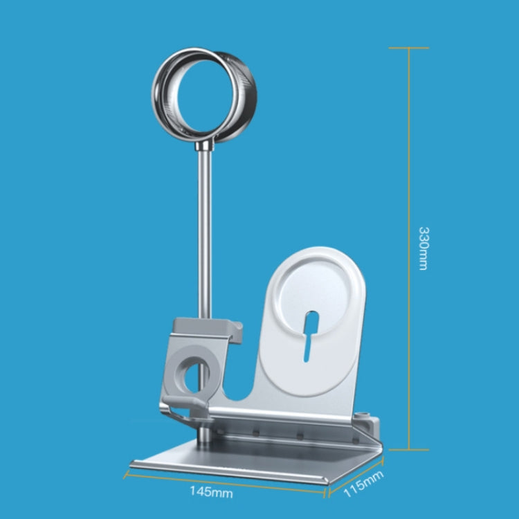 Oatsbasf 5 in 1 Multi-Function Earphone Storage Bracket Wireless Charging Base Bracket