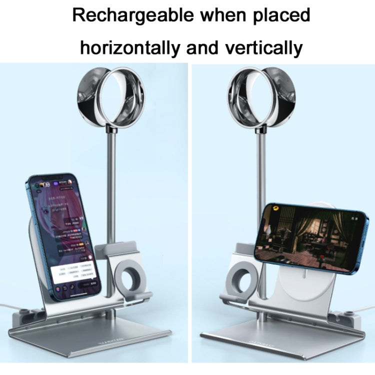 Oatsbasf 5 in 1 Multi-Function Earphone Storage Bracket Wireless Charging Base Bracket