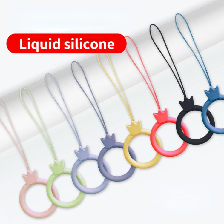 10pcs Crown Model Finger Ring Silicone Cell Phone Lanyard U Disk Rope, Crown Red, Crown Lavender Gray, Crown Midnight Blue, Crown Sand Pink, Crown Lilac Violet, Crown Lemon Yellow, Crown Coral Orange, Crown Camellia Red, Crown Dark Green               ...