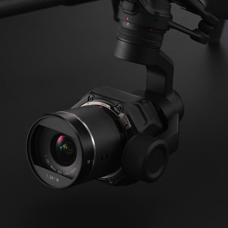 Original DJI DL 18mm F2.8 ASPH Lens for Zenmuse X9-8K Air PTZ Camera, 18mm F2.8