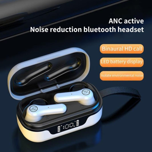 ANC PRO TWS earbuds nestled in compact charging case with magnetic alignment