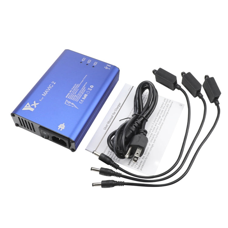 YX For DJI MAVIC 2  Aluminum Alloy Charger with Switch, US Plug, EU Plug, UK Plug, AU Plug