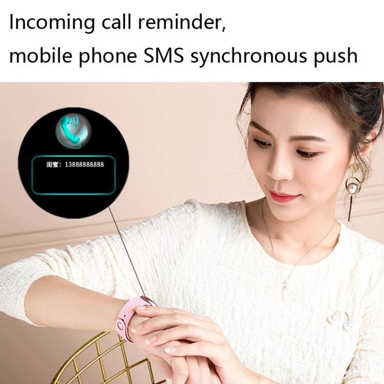 Bozlun B36 1.04 inch Color Screen Smart Bracelet, IP68 Waterproof,Support Heart Rate Monitoring/Menstrual Period Reminder/Call Reminder, Black, Pink, Red, Purple