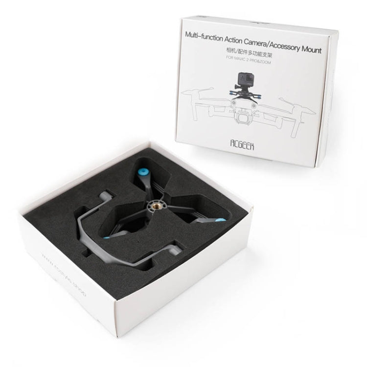 RCSTQ RCGEEK for DJI Mavic 2 Multi-function Expansion Bracket Shock Mount Set, Shock Mount+LED Light Set, Shock Mount Bracket Set, Shock Mount+Building Blocks