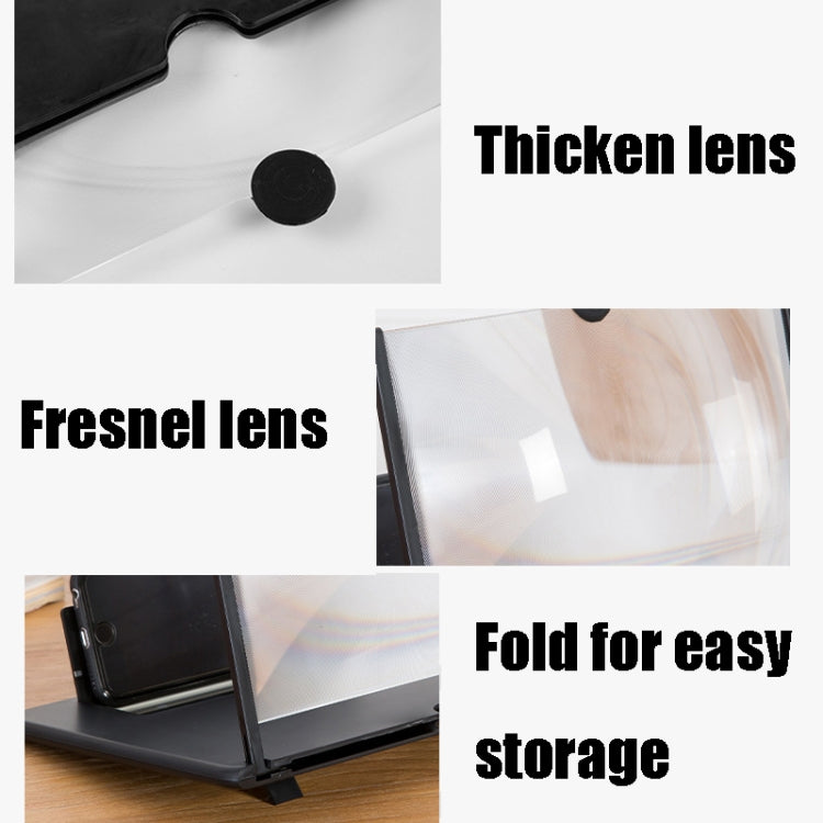 Pull-out Typed Ultra-clear 3D Mobile Phone Screen Stretching Bracket Amplifier, 10 inch, 12 inch