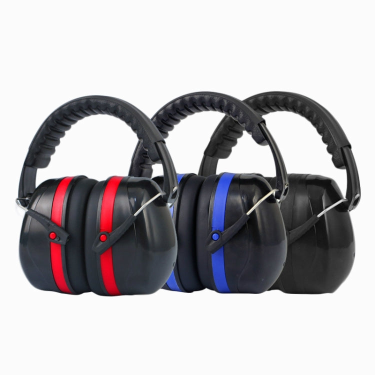Soundproof Earmuffs Noise-Proof Sleep Earmuffs Industrial Protective Earmuffs Ear Caps, Red Black, Blue Black, Black