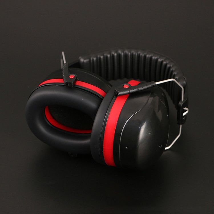 Soundproof Earmuffs Noise-Proof Sleep Earmuffs Industrial Protective Earmuffs Ear Caps, Red Black, Blue Black, Black