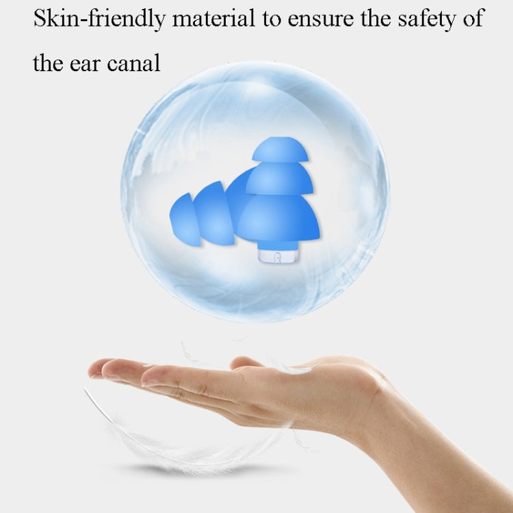 Anti-Noise Sleep Earplugs Silicone Soundproof Earplugs Industrial Noise Reduction Silent Earplugs, Orange, White, Blue, Black