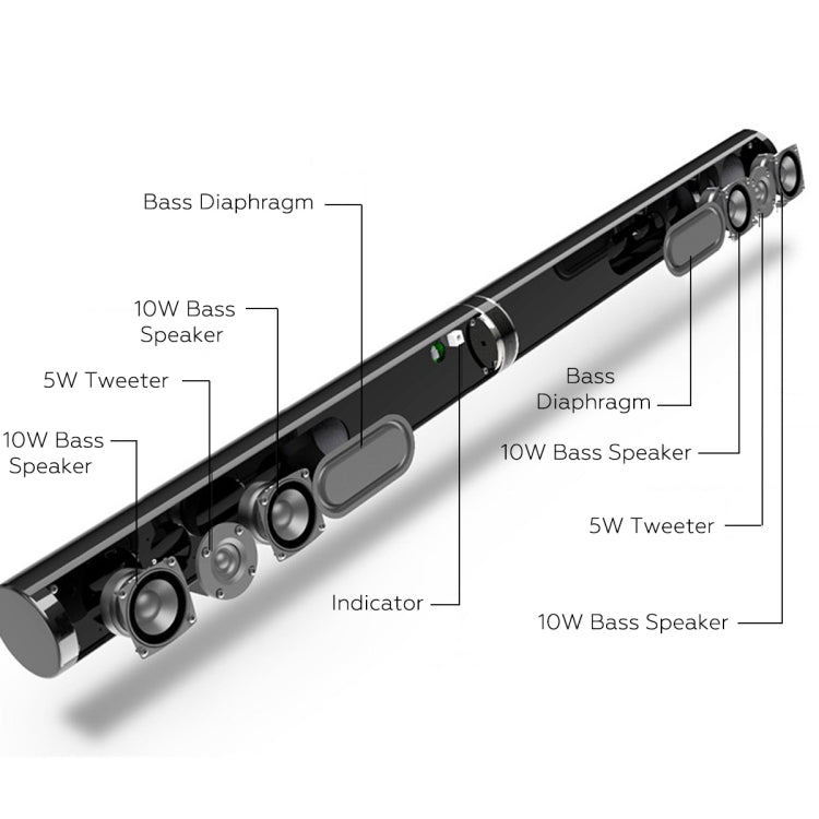 LP-1807 Echo Wall Home Theater Surround Stereo Speaker Soundbar