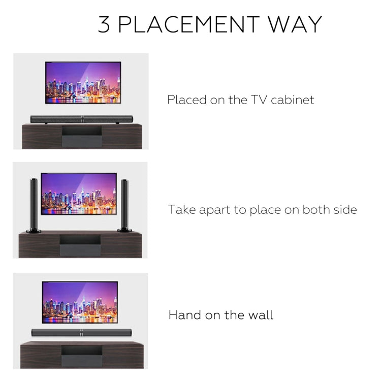 LP-1807 Echo Wall Home Theater Surround Stereo Speaker Soundbar