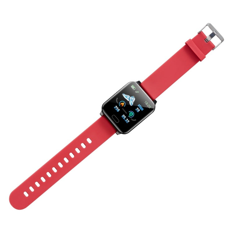 Bracelet connecté Y12 avec écran de 1,1 pouce, étanchéité IP67, compatible NFC, appels Bluetooth, surveillance du sommeil, fréquence cardiaque et tension artérielle, bleu, noir, rouge