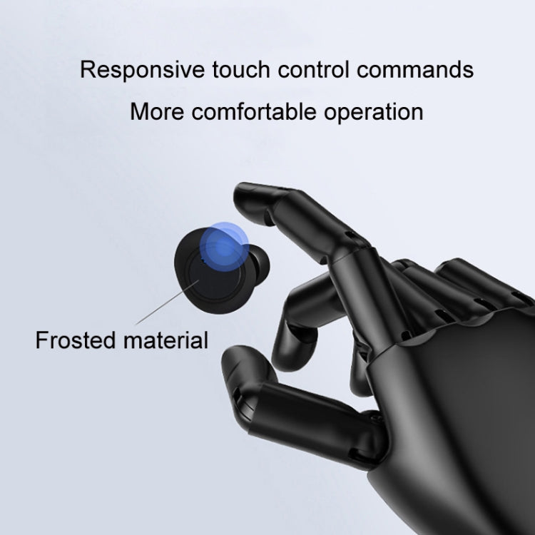 Y50 Sports Outdoor TWS Bluetooth 5.0 Touch Wireless Headphones, Black, Black Red, Black Blue, Black White, White, White Red, White Blue, White Black