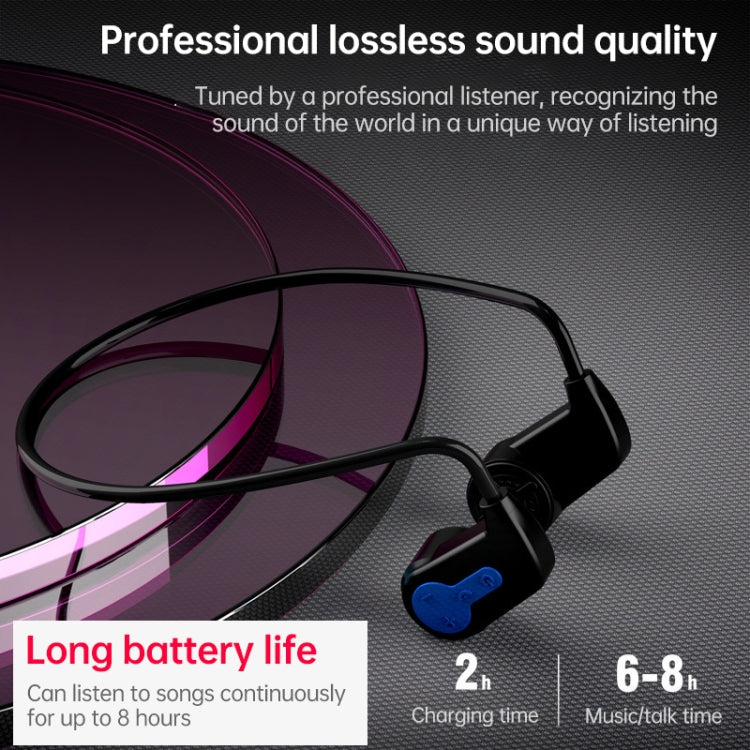 K3 Bone Conduction Bluetooth 5.0 Wireless Headphones Waterproof Headphones, 16GB RAM