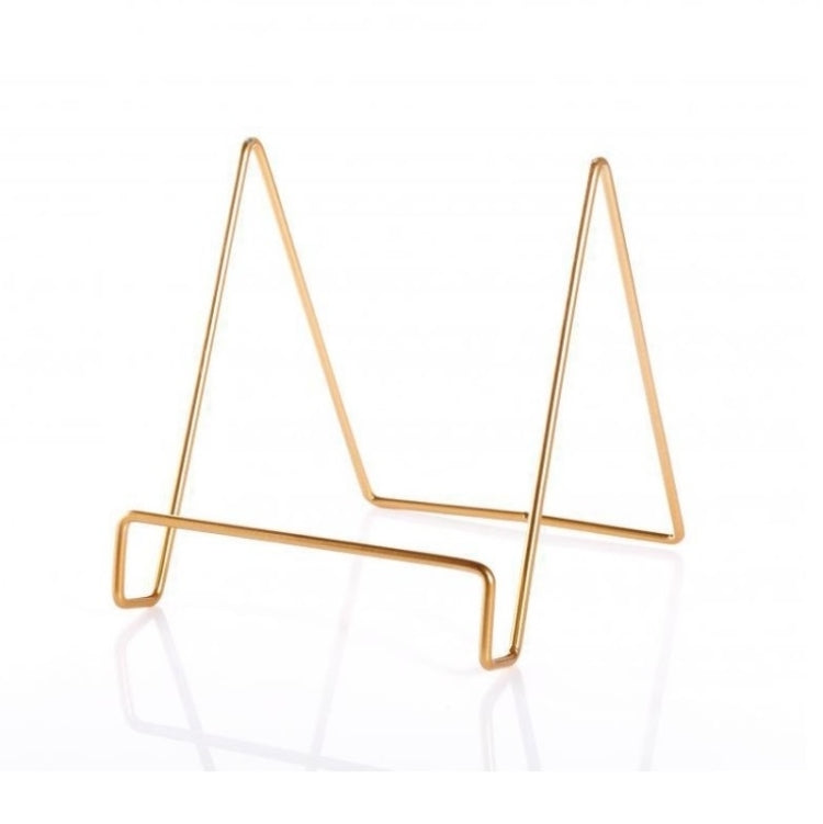 4 PCS Desktop Iron Art Plating Bracket for iPad / CD Display / Cookbook / Plate, Golden, Rose Gold