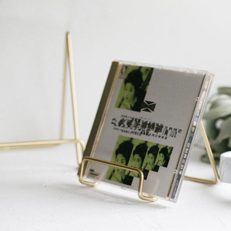 4 PCS Desktop Iron Art Plating Bracket for iPad / CD Display / Cookbook / Plate, Golden, Rose Gold